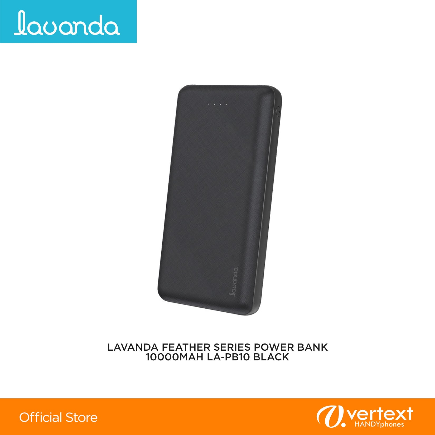 Lavanda Feather Series Power Bank 10000mAh LA-PB10 Black
