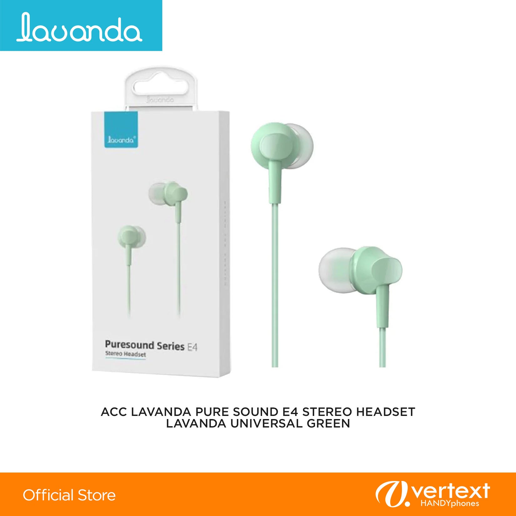 Lavanda Pure Sound E4 Stereo Headset Lavanda Universal Green