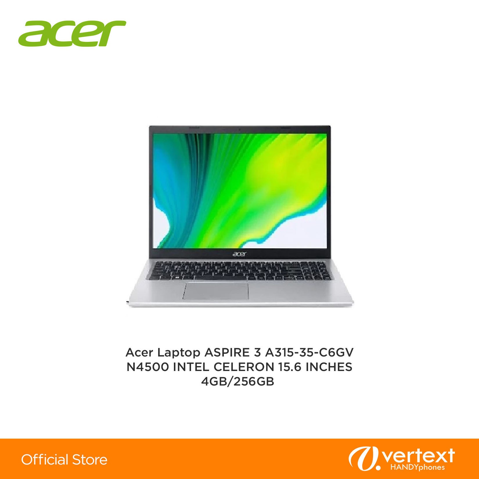 Acer Laptop ASPIRE 3 A315-35-C6GV N4500 INTEL CELERON 15.6 INCHES