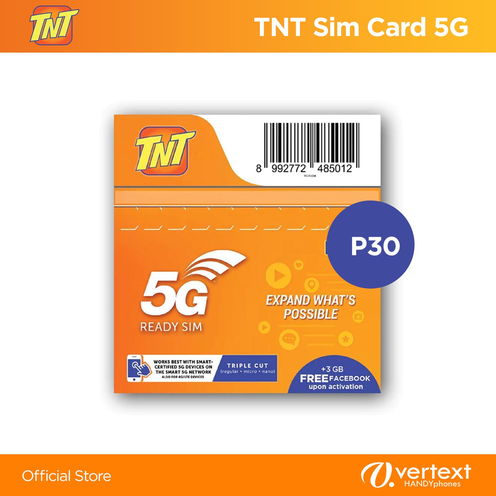 TNT SIM CARD 5G